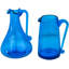 Vintage Blue Glass Creamers - Set Of 2
