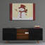  «Snowman 2» par Erin Clark, art mural en verre acrylique, 36 po x 24 po-1320642589