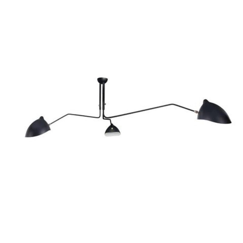 Luminaire suspendu en métal Gia, Noir, noir, noir, noir