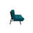 3-Seat Sofa Bed, Petrol Green, 69.0 x 20.0 x 15.7 inches | 100% Metal Frame, Soft Easy Clean Fabric, Multi-Position Backrest | 2 Cushions with 14.1 oz Silicone Fiber Filling | Maximum Weight Capacity: 440 lbs | Modern & Versatile Design-1949216005