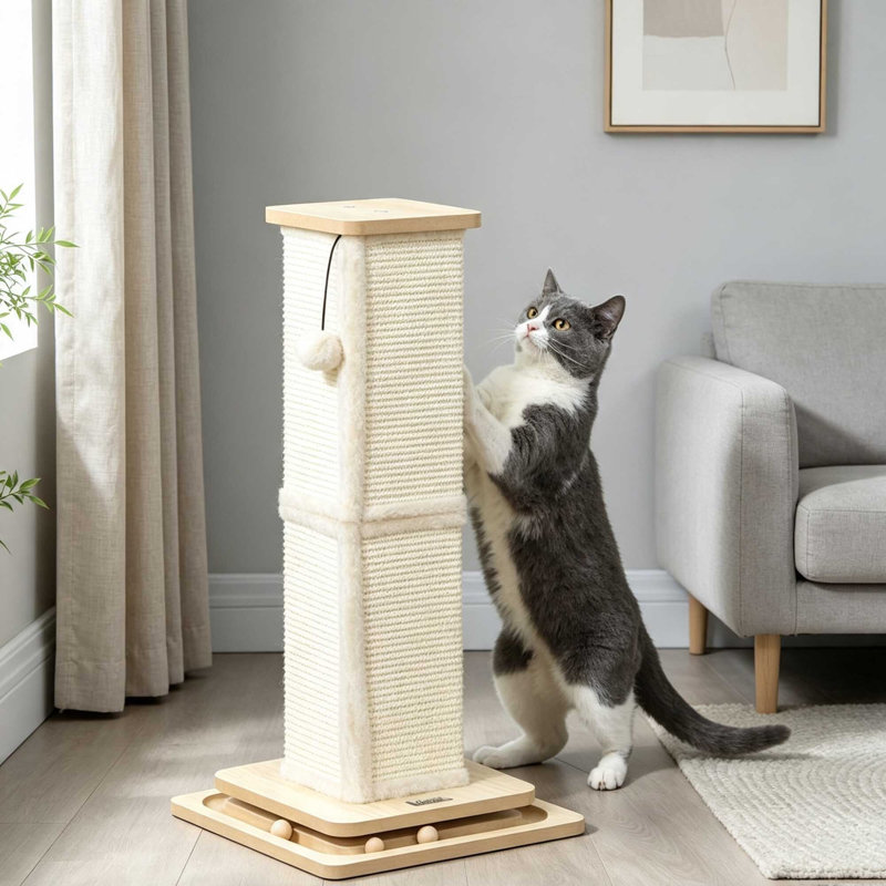 Cat Scratchers, 67cm H x 34cm W x 34cm D, Brown