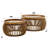 Hoxton coffee table set made of solid wood