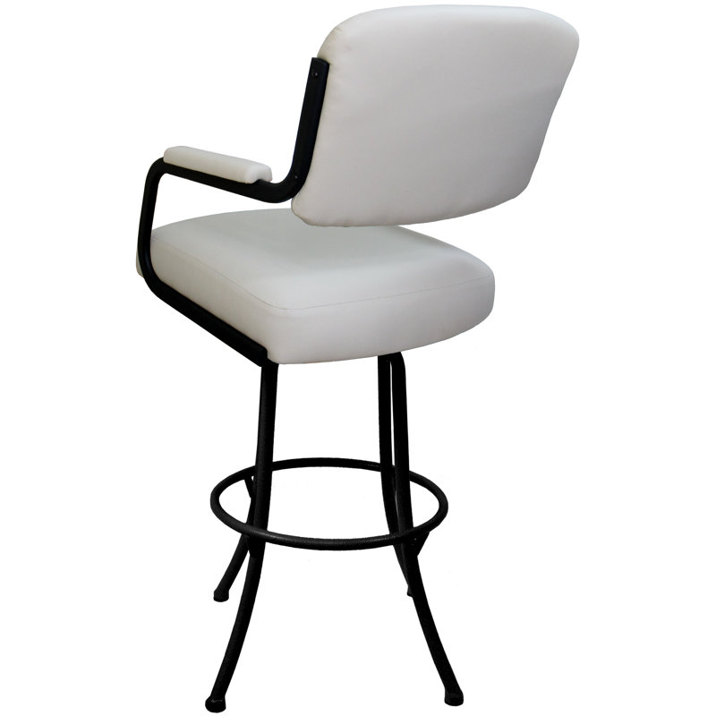 Tabouret pivotant Kiaci, Noir, Très grand (siège d'une hauteur de 34 po)