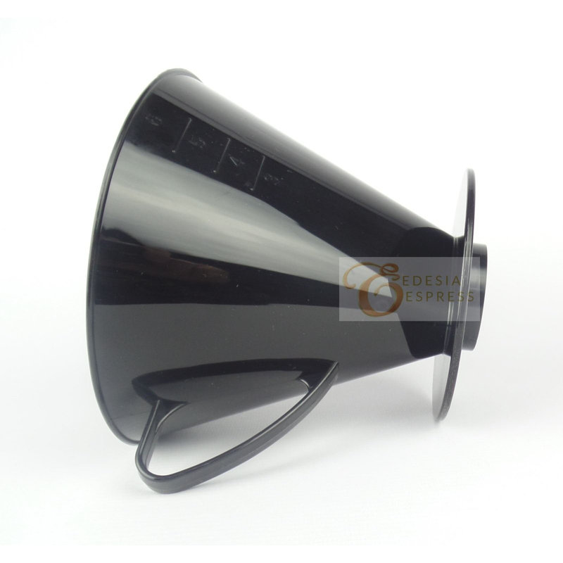Size 6 Black Plastic Coffee Filter Cone