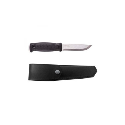 Morakniv 4.3" Garberg Fixed Blade Knife with Sandvik Blade & Sheath - Black