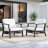 Solid Wood Teak Outdoor Lounge Chair With Cushion And Arms-114983509-114983515