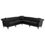 Canapé modulaire, canapé Chesterfield moderne réversible en forme de L avec accoudoirs roulés et têtes de clous, canapé capitonné à 5 places en similicuir-406873463