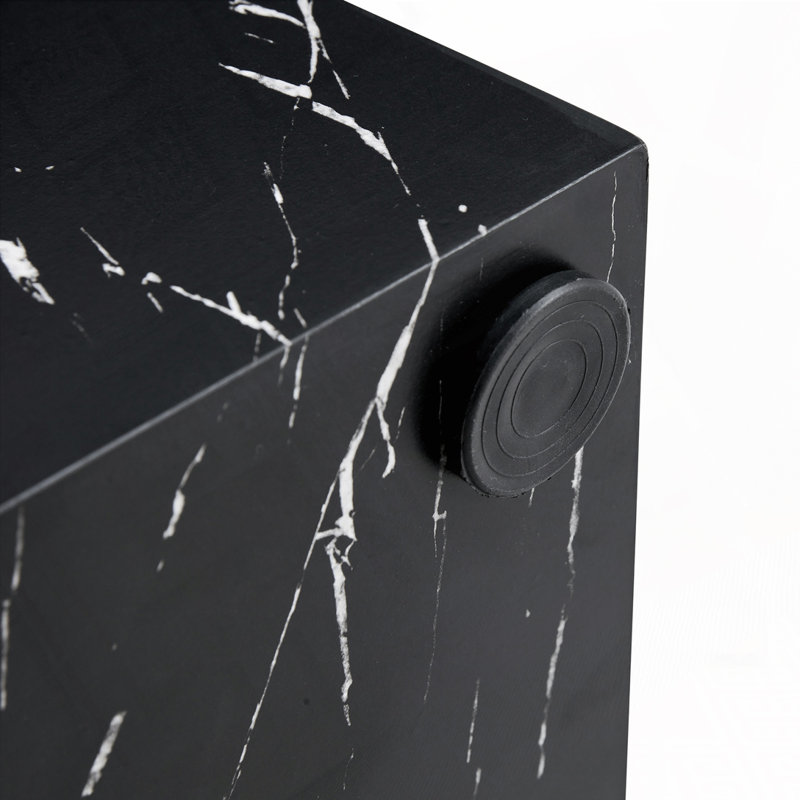 Texture MDF Coffee Table,End Table, Black