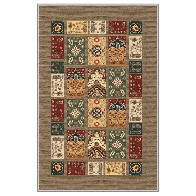 Catherin Brown/Red/Green Rug