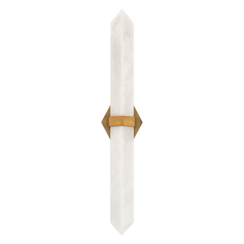 Javelin Dimmable LED Bath Bar, Aged Brass