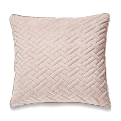 LOS AGENLES Chevron Microsuede Reversible Throw Pillow