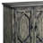Rustic Gray Finish Console Cabinet