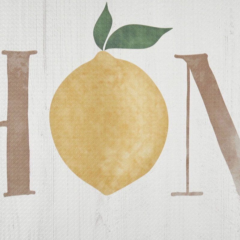 Lemon-Themed Anti-Fatigue Kitchen Mat with Non-Skid Surface