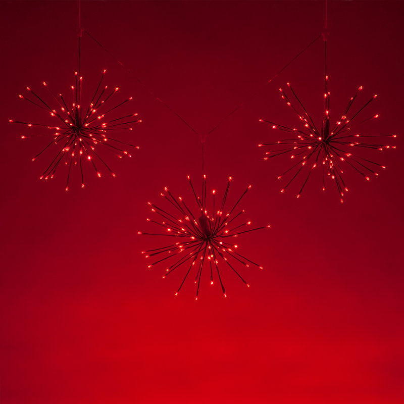 Branche lumineuse 15 po DEL Starburst, Rouge