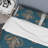 Blue Damask - Abstract Duvet Cover Set - Microfiber Polyester