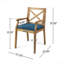 DINING CHAIR,2PCS With 2 Cushions