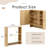 Wall-Mounted Bathroom Mirror Cabinet with Shelves and Towel Rack