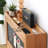 Cherry wood color Solid wood Shoe Storage
