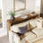 55" Farmhouse Console Table, Narrow Wooden Sofa Table For Entryway, Hallway, Living Room, Foyer-434904682