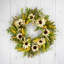 Couronne de tournesol artificielle 24 po beige