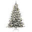 Artificial Hinged Christmas Tree White PE and PVC-1711222973