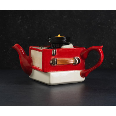 Corrigan Studio Skye 0.5 mL Stovetop Safe Porcelain China Teapot For