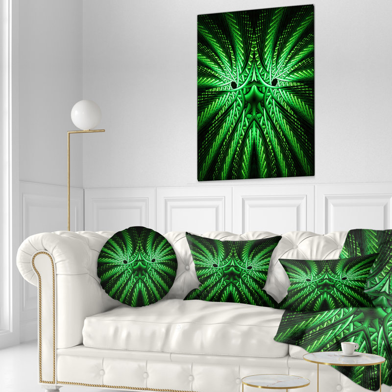 Coussin lombaire Abstract, vert