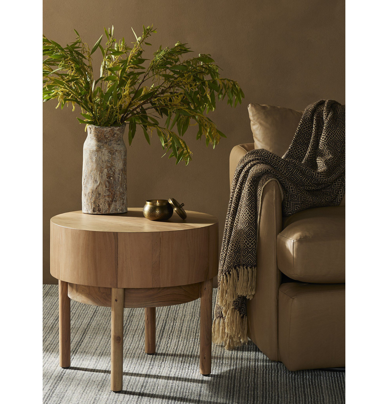 Odessa Solid Wood End Table