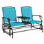 Banc oscillant avec table centrale Outsunny