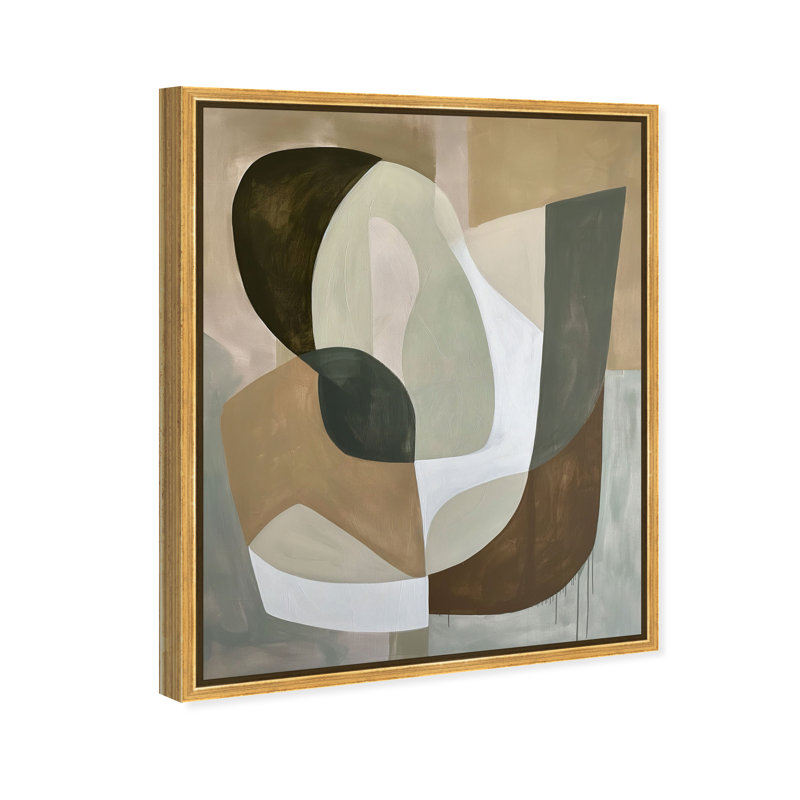 Dreamy Shape Pulse I Canvas Abstract Print by Oliver Gal, Black Frame, 16 x 20, 37"H x 31"W, Gold Frame
