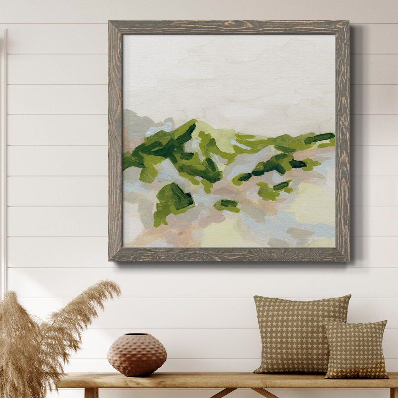 Toile encadrée Emerald Hills I-Premium - prête à être accrochée, Encadré gris, H 17 po x l 17 po x P 1,5 po