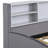Double size platform bed with storage and drawers-403588927