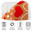 Couverture réversible en molleton réversible de 50 po x 60 po lavable à la machine avec cœurs - douillette douillette pour canapé, fauteuil ou lit par Lavish Home