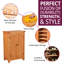 Abbey 15 Pair Solid Wood Shoe Storage Cabinet