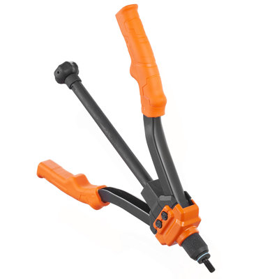 Rivnut Tool, 14-inch Rivnut Tool Kit with 7 Metric and SAE Mandrels, 70 Assorted Rivet Nuts (10-24, 1/4-20, M6, 5/16-18, M8, 3/8-16, M10), Comes with a Durable Carrying Case.