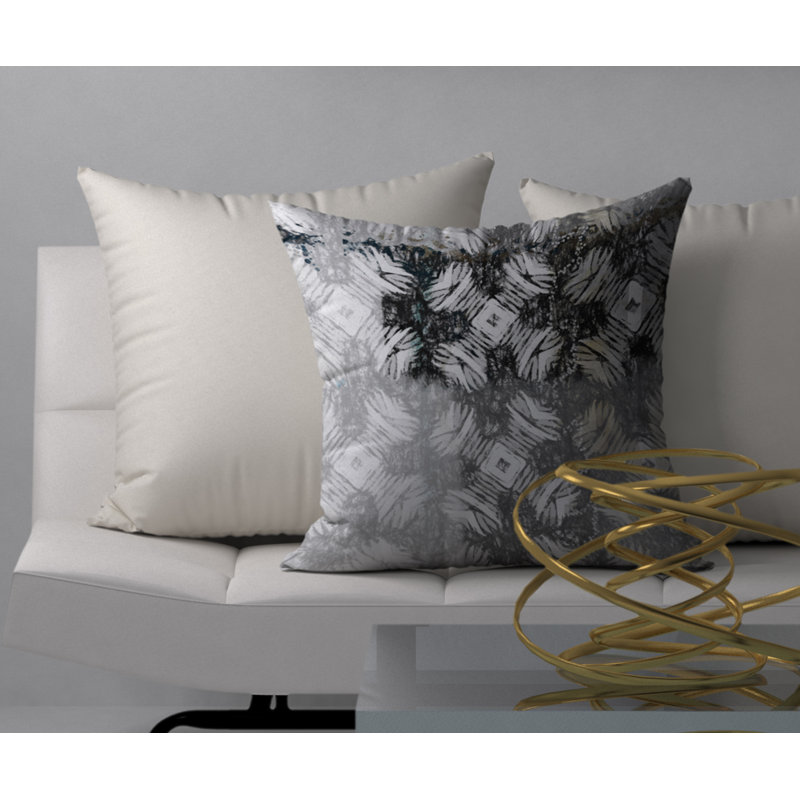 Housse de coussin carrée en forme de coussin et insert, 18 po x 18 po