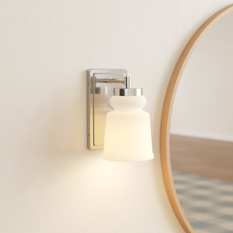 Grosseto 1 - Light Dimmable Armed Sconce in Nickel, Nickel