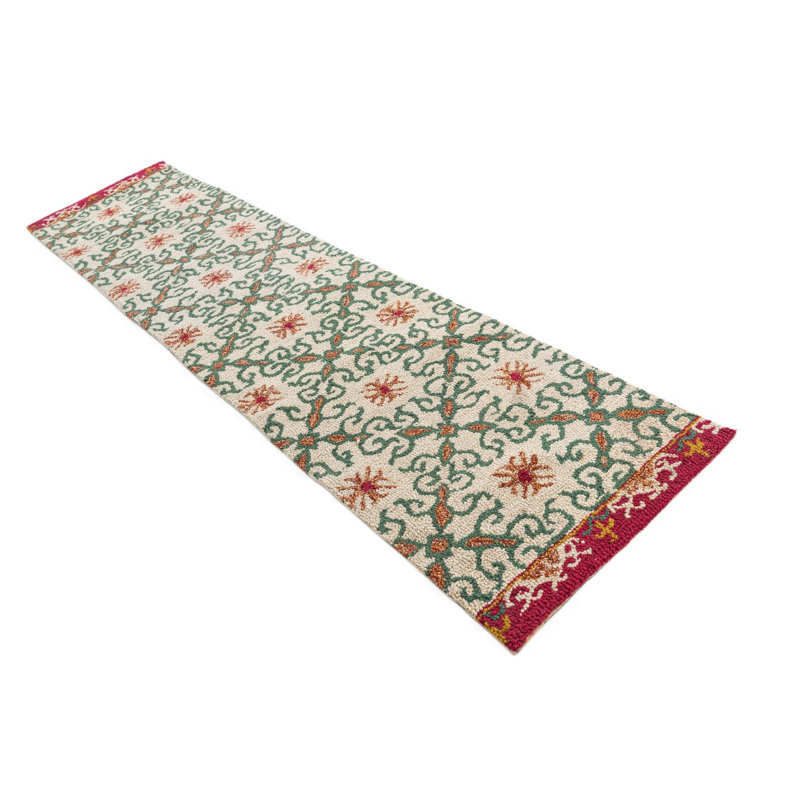 Tapis de couloir ivoire