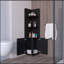 Armoire 2 portes Wenge avec 3 tablettes d'angle