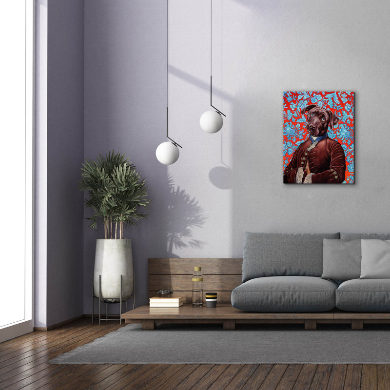 "Epic Graffiti" Labrador "par Jane R. Talton, art mural sur toile, 26 po x 34 po