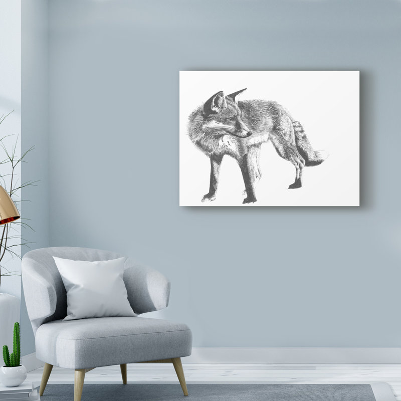 " Wildlife Snapshot: Fox " by Naomi McCavitt, 14" H x 19" W x 2" D