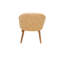 46cm H Upholstered Armchair in Yellow