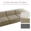 Canapé modulaire rembourré en velours côtelé 3 pièces Berlare Boneless - entièrement comprimé, aucun assemblage requis-1448927355-1487542132