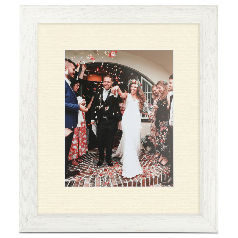 Wood Matte Picture Frame with Mat, Ivory