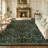Kaldi Floral Washable Area Rug – Intricate Nature-Inspired Design, Non-Slip Soft Floor Mat for Living Room, Bedroom, and Entryway-23885829-23885944