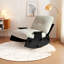 Chaise berçante moderne en bois massif rembourré