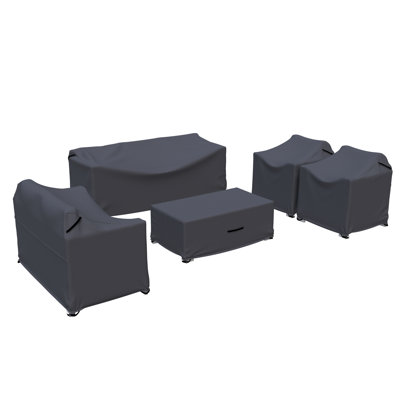 Brandtley Outdoor Metal Sofa Seating Group Cover
