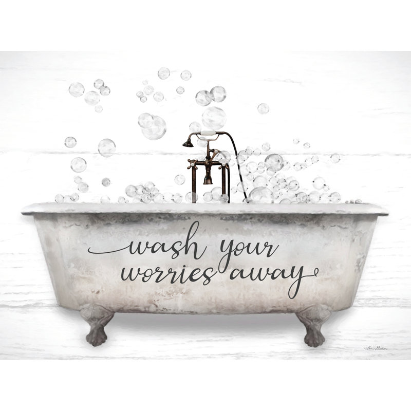Baignoire Alenia Wash Your Worries Away par Lori Deiter, H 8 po x l 12 po