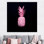 Élégante reproduction sur toile noire: art abstrait moderne pour la décoration intérieure, toiles encadrées dorées 1P
