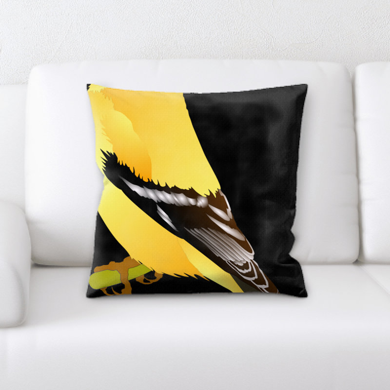 Goldfinch Square Pillow Cover & Insert